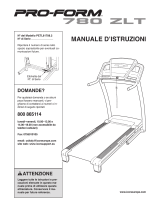 Pro-Form 780 Zlt Treadmill Manuale D'istruzioni