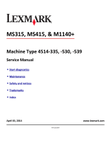 Lexmark MS415 Manuale utente