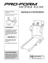 Pro-Form 470 Cx Treadmill Manuale D'istruzioni