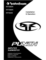 Rockford Fosgate Punch RFT3061A Manuale utente