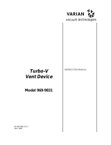 Varian Turbo-V 969-9831 Manuale utente