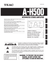 TEAC A-H500 Manuale del proprietario