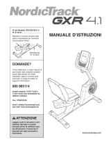 NordicTrack Gxr4.1 Bike Manuale D'istruzioni