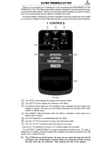 Behringer ULTRA TREMOLO UT100 Manuale utente