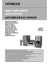 Hitachi AXF100W Manuale utente