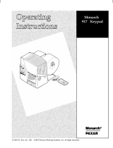 Paxar Monarch 917 Operating Instructions Manual
