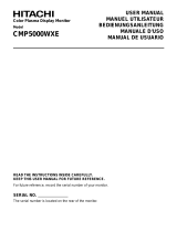 Hitachi CMP5000WXE User m Manuale utente