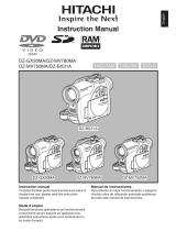 Hitachi DZMV750MA - DVD Camcorder w/16x Optical Zoom Manuale utente