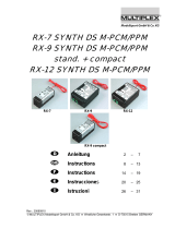 MULTIPLEX RX-7 Manuale utente