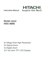 Hitachi HDC-886E Manuale utente