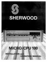 Sherwood MICRO/CPU 100 Istruzioni per l'uso
