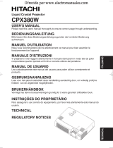 Hitachi CP-X380W Manuale D'istruzioni
