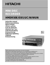 Hitachi HMDR50WUN Manuale utente