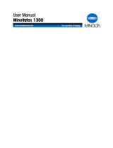 Minolta Minoltafax 1300 Manuale utente