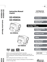 Hitachi DZ-HS903A - DVD Video Camera Manuale utente