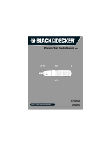 BLACK&DECKER Batterie Stabschrauber A7073, 19 teilig Manuale utente