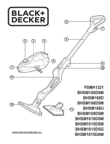 Black & Decker Bhsm166dsm-qs - Balai Vapeur Multifonctions - Gant Steamitt - 11 Accessoires - 1600w Manuale utente