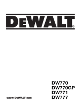 DeWalt DW770 Manuale utente