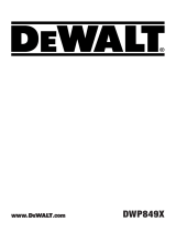 DeWalt DWP849X Manuale utente