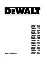 DeWalt DWE4257 Manuale utente