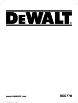DeWalt DCS778 Manuale utente