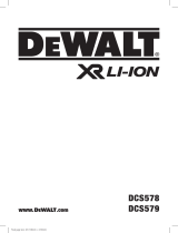 DeWalt DCS579 Manuale utente