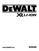 DeWalt DCG409NT Manuale utente
