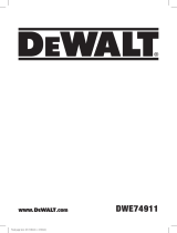 DeWalt DWE74911 Manuale utente