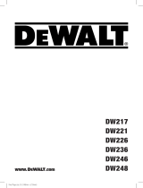 DeWalt DW246 Manuale utente