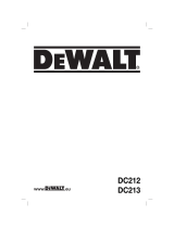 DeWalt DC213 Manuale utente