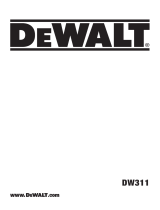 DeWalt DW311 Manuale utente