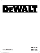 DeWalt DW743N Manuale utente