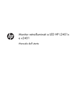 HP L2401x 24-inch LED Backlit Monitor Manuale utente