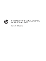 HP ZR2740w 27-inch LED Backlit IPS Monitor Manuale utente