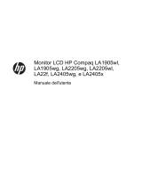 HP Compaq LA22f 22-inch LED Backlit LCD Monitor Manuale utente