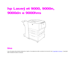 HP LaserJet 9000 Printer series Manuale del proprietario