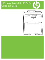 HP Color LaserJet CP3505 Printer series Guida utente