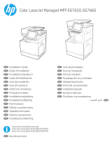 HP Color LaserJet Managed MFP E67660 series Guida d'installazione
