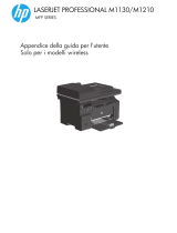 HP LaserJet Pro M1132s Multifunction Printer series Manuale del proprietario