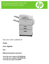 HP LaserJet M9040/M9050 Multifunction Printer series Guida di riferimento