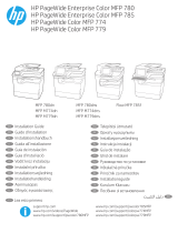 HP PageWide Color MFP 774 Printer series Guida d'installazione