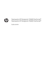 HP DesignJet Z2600 PostScript Printer Manuale del proprietario