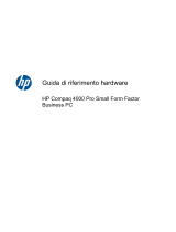 HP Compaq 4000 Pro Small Form Factor PC Guida di riferimento