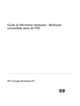 HP Compaq dc7700 Convertible Minitower PC Guida di riferimento