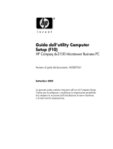 HP Compaq dx2100 Microtower PC Guida utente