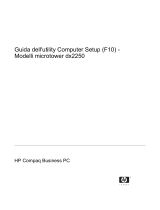 HP Compaq dx2250 Microtower PC Guida utente