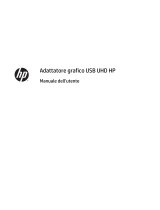HP UHD USB Graphics Adapter Manuale utente