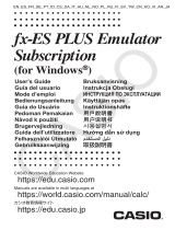 Casio fx-ES PLUS Emulator Subscription Manuale utente