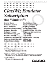 Casio ClassWiz Emulator Subscription Manuale utente