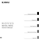 Kawai Novus NV10 Manuale del proprietario